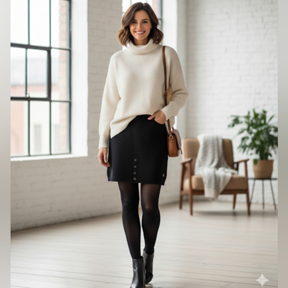 GAP Dark Gray Wool Short Skirt